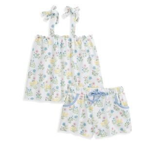 bella bliss - Printed Blouse & Short Set